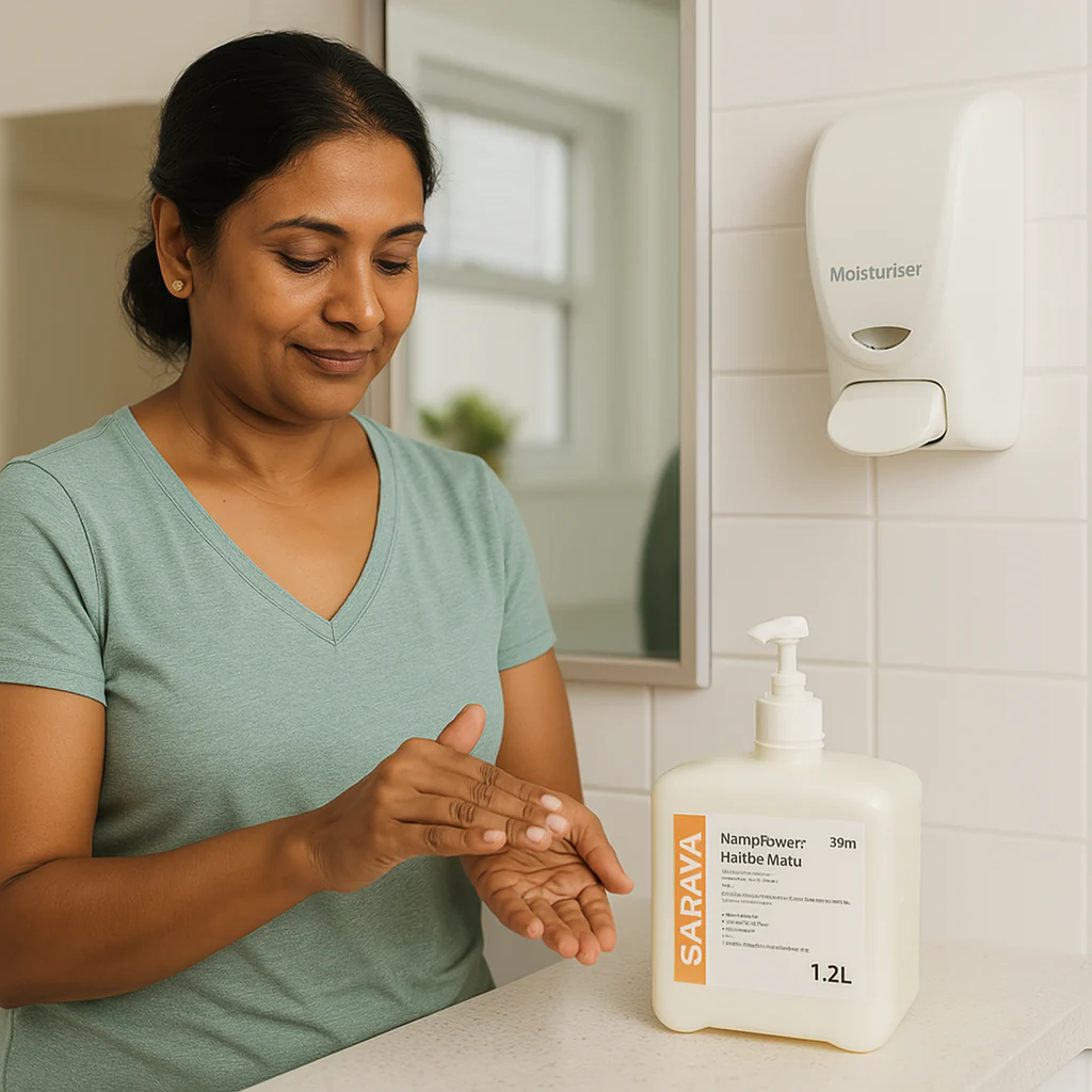 Saraya NatraPower Hand Shield Moisturiser 1.2 litre - Image 2