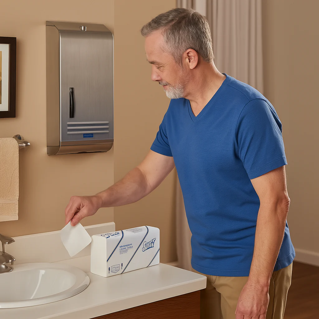 Scott Slimline Towel Unbleached 29.5 x 19cm (110 Shts) 5856 - Image 2