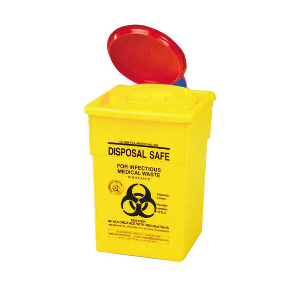 AEROHAZARD Sharps Disposal Container 2L