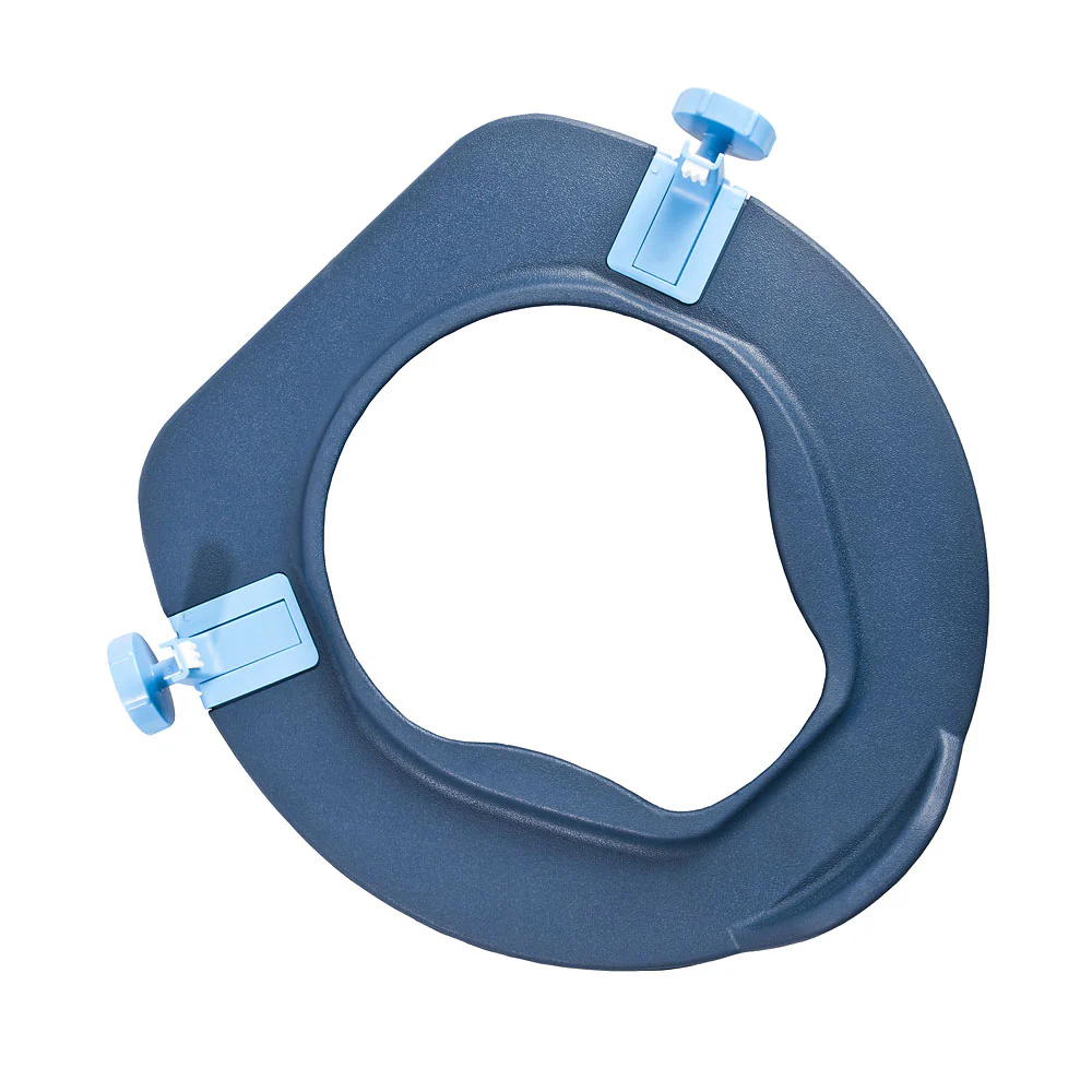 Soft Toilet Seat Riser, Blue - Image 4