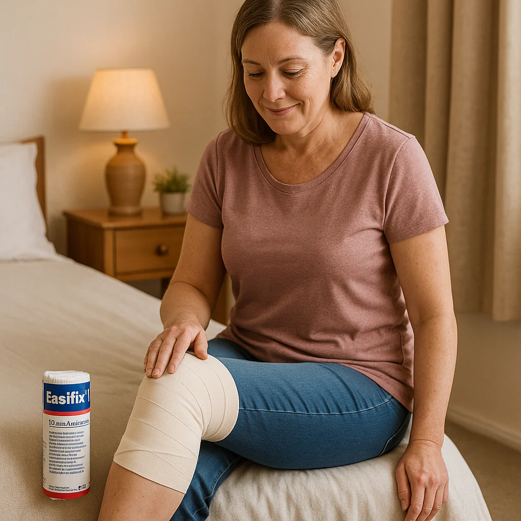 Tensocrepe Bandages Medium White 15cm x 1.5m - Image 2