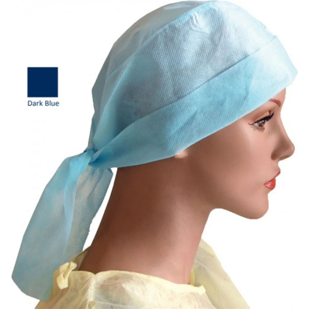Theatre Caps (Tie Back) Dark Blue